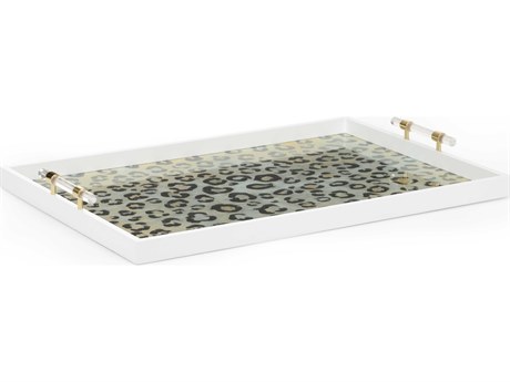 Chelsea House Elaine Burge Leopard Patterned Tray