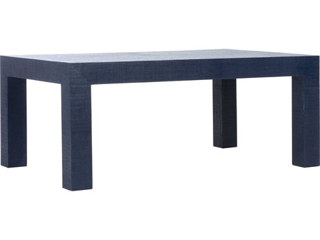Chelsea House Jamie Merida Sanibel Rectangular Fabric Blue Coffee Table - Navy