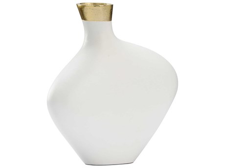 Chelsea House Asymmetric Vase - White