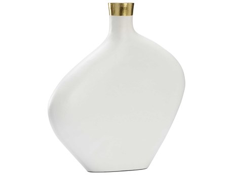 Chelsea House Asymmetric Vase - White