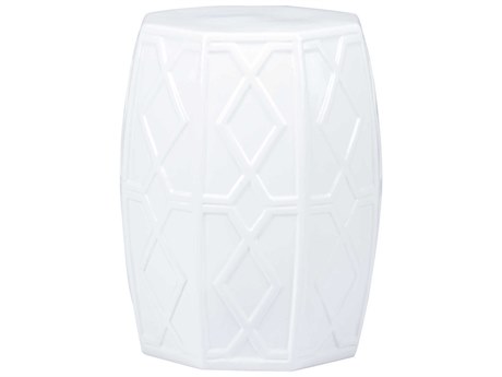 Chelsea House Shayla Copas White Accent Stool
