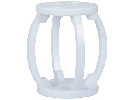 Chelsea House Jamie Merida White Accent Stool