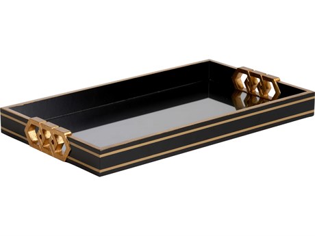 Chelsea House Shayla Copas Copas Serving Tray - Black