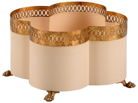 Chelsea House Lisa Kahn Tracery Cachepot - Puckett Coral