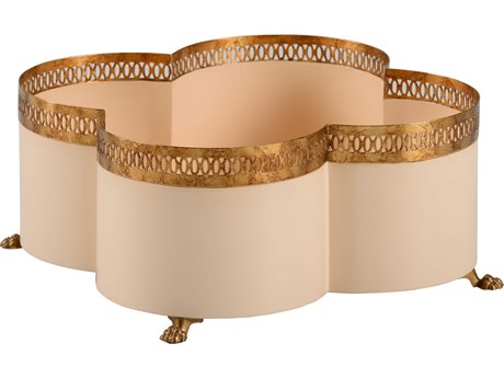 Chelsea House Lisa Kahn Tracery Cachepot - Puckett Coral