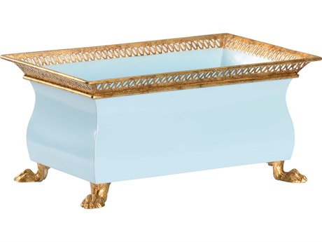 Chelsea House Bill Cain French Planter - Blue