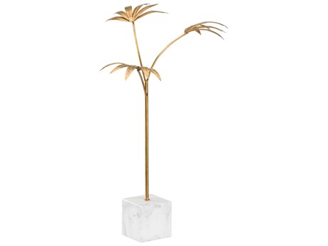 Chelsea House Bradshaw Orrell Leaf Sculpture - Gold