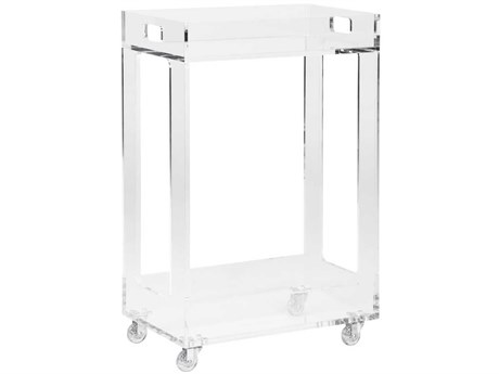Chelsea House Bertie Clear Bar Cart