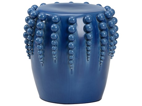 Chelsea House Jamie Merida Blue Accent Stool