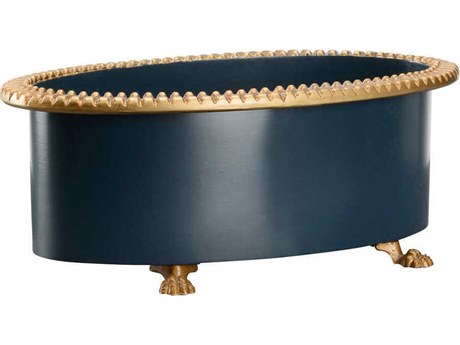 Chelsea House Pie Crust Navy Cachepot