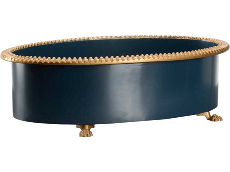 Chelsea House Pie Crust Navy Cachepot