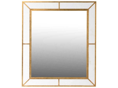Chelsea House Madison Gold Leaf Rectangular Wall Mirror