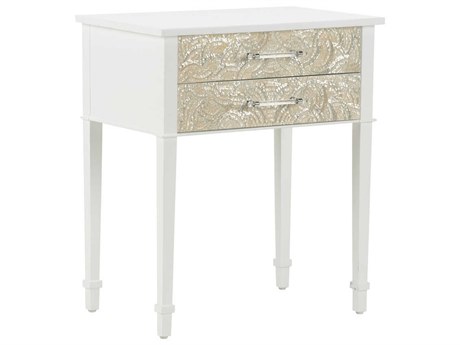 Chelsea House Pembroke Rectangular Wood White End Table