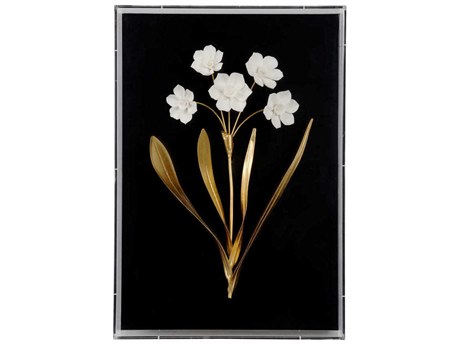 Chelsea House Porcelain Flower Black-B Shadow Box