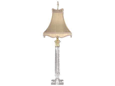 Chelsea House Twist Crystal Accent Clear Table Lamp
