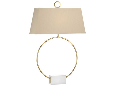 Chelsea House Bradshaw Orrell Ring Gold White Table Lamp