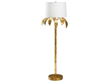 Chelsea House Bradshaw Orrell Palm Floor Lamp - Gold