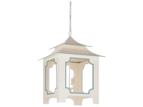 Chelsea House Claire Bell Tole Pagoda Lantern - (Lg) - Cream