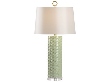 Chelsea House Shayla Copas April Honeycomb Green Table Lamp - Pistachio