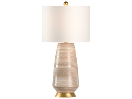 Chelsea House Hive Brown White Table Lamp - Desert