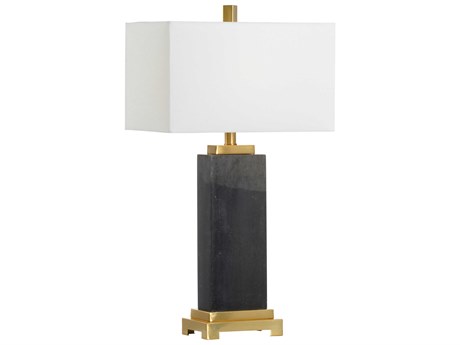 Chelsea House Black Kennedy Marble Gold Table Lamp
