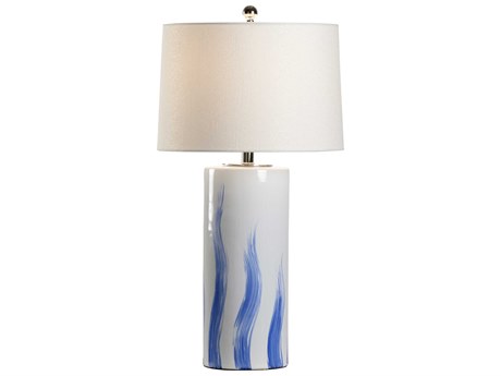 Chelsea House Brush Stroke Blue White Table Lamp