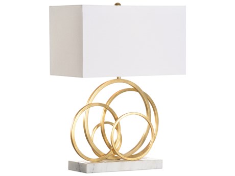 Chelsea House Shayla Copas Gold White Cream Buffet Lamp