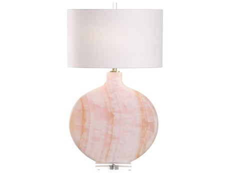 Chelsea House Shayla Copas Pink White Cream Buffet Lamp