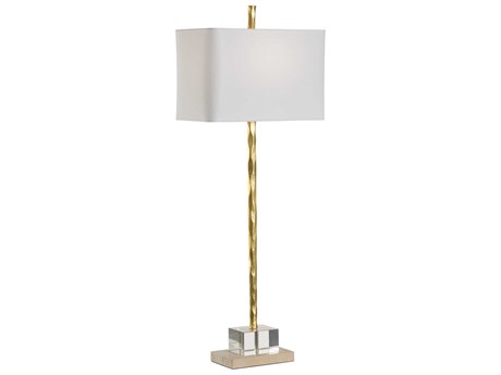 Chelsea House Crawford Gold Off White Linen Buffet Lamp