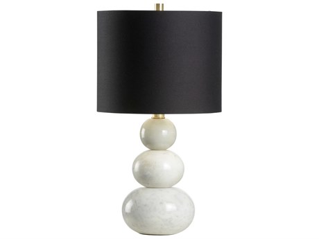 Chelsea House Bianca Natural White Black Silkette Table Lamp