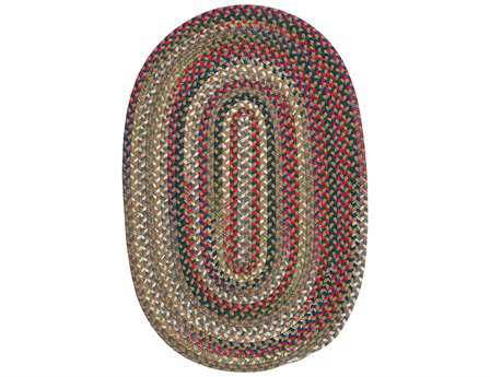 Colonial Mills Chestnut Knoll Braided Striped Area Rug