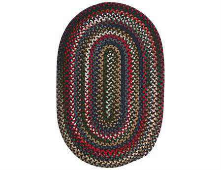 Colonial Mills Chestnut Knoll Braided Striped Area Rug