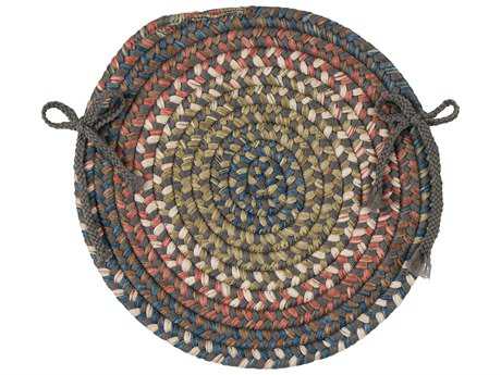 Colonial Mills Cedar Cove Gray 15"x15" Round Chair Pad