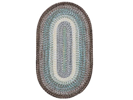 Colonial Mills Driftwood Braided Striped Area Rug