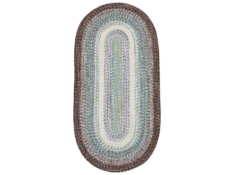Colonial Mills Driftwood Braided Striped Runner Area Rug