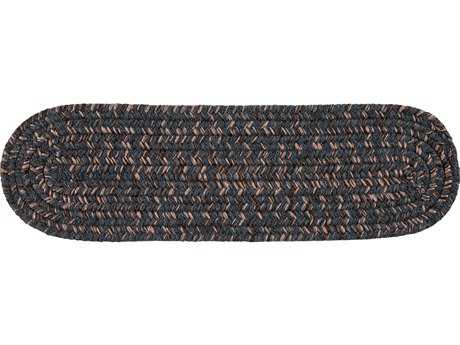 Colonial Mills Hayward Charcoal 13-Piece 8"x28" Oval Stair Tread Set