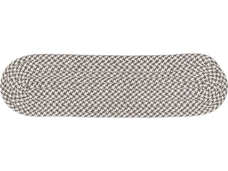 Colonial Mills Milton Houndstooth Tweed Gray Stair Tread (Set of 7)