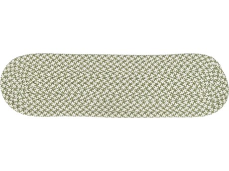 Colonial Mills Milton Houndstooth Tweed Green Stair Tread (Set of 7)