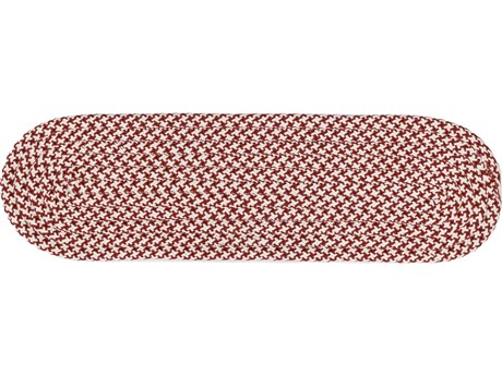 Colonial Mills Milton Houndstooth Tweed Red Stair Tread (Set of 7)