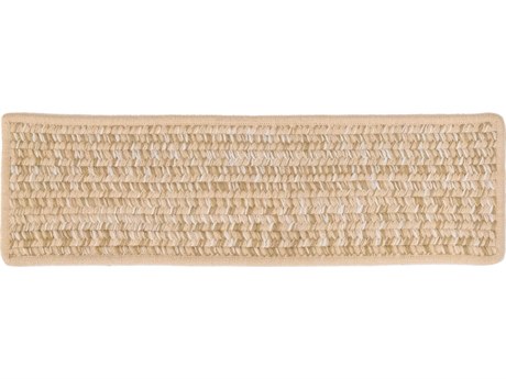 Colonial Mills Monterey Wool Tweed Natural Stair Tread (Set of 13)