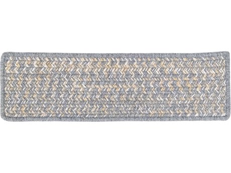 Colonial Mills Monterey Wool Tweed Gray Stair Tread (Set of 7)