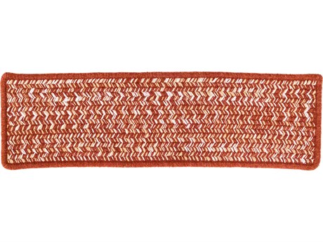 Colonial Mills Monterey Wool Tweed Red Stair Tread (Set of 13)