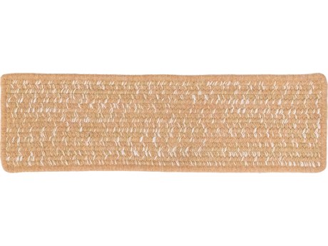 Colonial Mills Monterey Wool Tweed Beige Stair Tread (Set of 7)