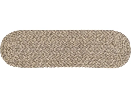 Colonial Mills Woven Natural Houndstooth Dark Stair Tread Set of 4