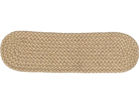 Colonial Mills Woven Natural Houndstooth Beige Stair Tread Set of 4