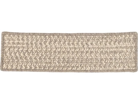 Colonial Mills Natural Woven Tweed Dark Stair Tread Set of 4