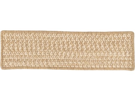 Colonial Mills Natural Woven Tweed Beige Stair Tread (Set of 13)