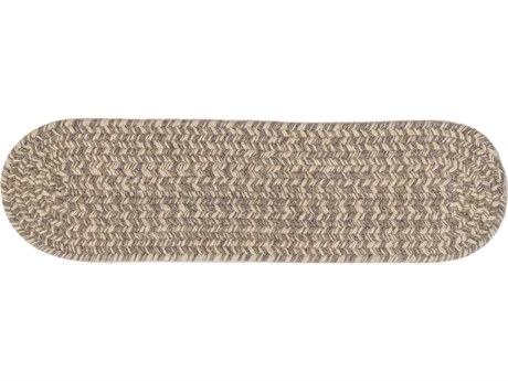 Colonial Mills All Natural Woven Tweed Dark Gray Stair Tread (Set of 7)