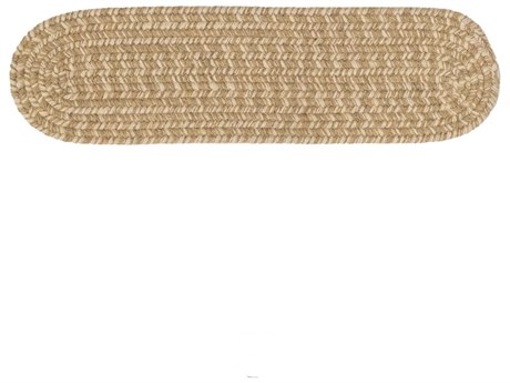 Colonial Mills All Natural Woven Tweed Beige Stair Tread Set of 4