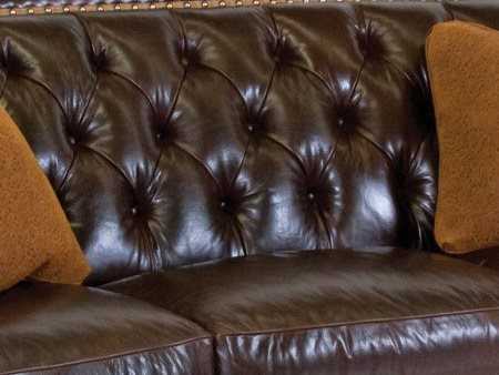 Classic Leather Chelsea Tufted Sofa, Classic Leather Chelsea Tufted Sofa